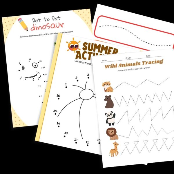 Pencil Control Practice Worksheets - Image 2