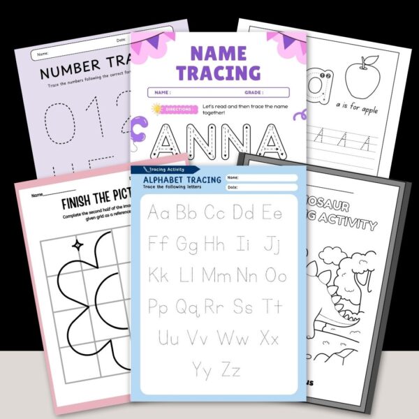 Pencil Control Practice Worksheets - Image 3