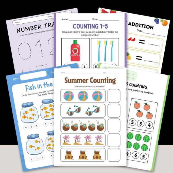GRADE 1 Math Worksheet - Image 2