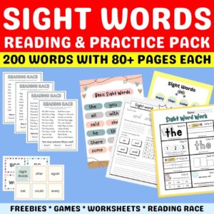 sight words kids worksheets